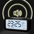 Pikkukuva 5 / 5: Digitaalinen Elektroninen Kello LED-näyttö Elektroninen Kello Stereo Digitaalinen Näyttö Uinuva Herätyskello 12/24H Vaihda Alaslasku Aika NUO0430 Black