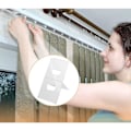 Pikkukuva 3 / 4: Sälekorjaus Saver Saver -kielekkeet pystylamelliverhojen varaosat 100 kpl