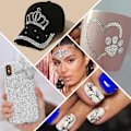 Miniatyrbild 4 av 5: Nagelkonst Rhinestones Nagelstenar, för DIY Hantverk Smink Utklädning Manikyr Dekoration Stil 6