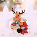 Miniatyrbillede 1 af 4: 12/1 stk. Juleplys Dukke Ornamenter Julemand Snemand Juletræ Hængende Vedhæng Hjem Jule Nytår Fest Dekorationer Gaver 01-D(14x13cm)