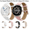 Miniatyrbild 4 av 4: Klockarmband för Garmin Venu/sq/sq 2/2 Plus, 20 mm äkta läderarmband med roséguldfärgat spänne, vit