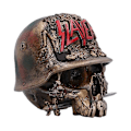 Miniatyrbilde 3 av 5: Slayer Skull Box Hodeskalle Hjelm Killer Frykt Skull Skull Box Resin Ornament Ornament