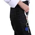 Miniatyrbilde 4 av 5: Nøkkelring Armbånd, Kvinne Perle Armbånd Nøkkelring Håndleddsrem for Kvinner Elastisk Håndleddsrem Nøkkelring Bil Nøkkelring Holdere, Rosa