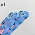 Pikkukuva 4 / 6: Lilo ja Stitch -piirretty 3D aaltoileva pehmeä silikoninen puhelimen kuori iPhone 15 13 12 11 XR SE 8 7 6 iPhone 11:lle iPhone 11