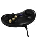 Miniatyrbillede 3 af 5: Klassisk Retro 6 Knapper Kablet Håndtag Spilcontroller Gamepad Joystick Joypad Til Md2 Pc Drive Gamin