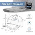 Pikkukuva 3 / 5: Bluetooth-kaiutin baseball-lippis langaton kaiutin urheilulippis isä-lippis ulkoiluun, musta