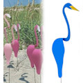 Pikkukuva 1 / 5: Florida Tanssivat Linnut Puutarhan Metallitaide, Värikäs Pyörivä Lintu, Dynaaminen ja Oikukas Flamingo Tuulimylly Puutarhaveistos Blue