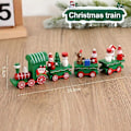 Miniatyrbilde 1 av 5: Jule-togpynt i tre God Jul Dekorasjon til hjemmet 2023 Julegaver til barn Noel Natal Navidad Nyttår 2024 Style9