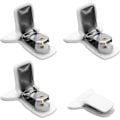 Miniatyrbilde 1 av 7: 4 stk Dyneclips for Dynetøy, Skummetall Teppedybber Sterk Hold Dynetrekk Clips Forhindrer Skiftende Sengetøy Tilbehør Rask Installasjon