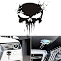 Miniatyrbilde 2 av 4: 3D Punisher Skull Blod-Dekal Vinyl Dekal for Bil Karosseri Dekaler Dekal Bil Eksteriør Dekorasjon Bil Styling Tilbehør Dekaler 10x15cm - Bil Dekaler Black