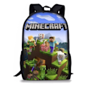 Miniatyrbild 1 av 3: Minecraft Ryggsäck för Barn Student Skolväska Axelväska D