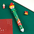 Miniatyrbilde 1 av 5: 10 Farger Juletre Gel Penn Søt Kawaii Kulepenn Flerfarget Penn Skole style 4