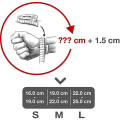 Miniatyrbillede 2 af 3: Mænds Guld/Sølv Ægte Læder Armbånd - Flettet Læder Armbånd med Rustfrit Stål Magnetisk Spænde 21cm