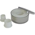 Rund räfflad kakform - Set om 9 - Polyamid - Diameter 2 till 10 cm - Professionell bakning