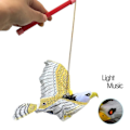 Miniatyrbild 1 av 5: Falsk Flygande Hök Attrapp Fågelavskräckare Skrämmer Bort Fåglar Duva Repeller För Trädgård with handle stick