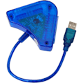 Miniatyrbillede 2 af 4: Galaxy 2-Port PS2 til PS3 USB Spilcontroller Konverter