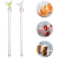 Miniatyrbilde 4 av 5: 2 stk. Swizzle Stick Glass Oliven Jente Hjerte