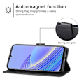 Miniatyrbillede 4 af 4: Læder Telefon Cover til Tcl 40 Se Black