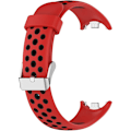 Pikkukuva 3 / 7: Älykellohihna Xiaomi Mi Band 8:lle yhteensopiva, silikoninen ranneke, vaihtohihna rannekkeelle, rannekkeen lenkki lisävarusteet red black