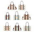Miniatyrbillede 2 af 5: Wrangler Tote Taske Western Tasker til Kvinder Skuldertaske Boho Aztec Håndtasker NY Blue S