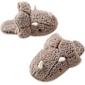 Miniatyrbild 1 av 5: Vuxna Unisex Djurtofflor Varma Plysch Dinosaur Design Hemtofflor Roliga Triceratops Tofflor Halksäkra Sovrumstofflor Coffee 38-39