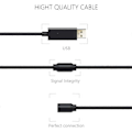 Miniatyrbillede 2 af 5: Til Logitech G920 Pedal Usb Kabel/ Adapter Rat Kabel Sort