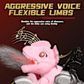 Miniatyrbild 4 av 5: Dinosaur Motorcykel Pojkar Presenter Barn Leksak Fjärrkontroll Diy Kreativ Deformation Bil Leksaker Pink