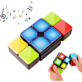 Miniatyrbillede 1 af 8: Musikalsk Rubiks Cube Spil, Nyt Elektronisk Puslespil, Rejsespil, Legetøj til Børn