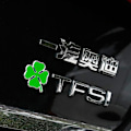 Miniatyrbillede 4 af 4: 1 stk. Grøn Kløver Dag Emblem Til Alfa Romeo Firkløver Krom Metal Bil Styling Badge Bilmærkat Kærlighed Sundhed Lykke Symbol Style 4