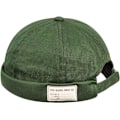 Miniatyrbilde 2 av 5: Retro Bomulls Caps for Kvinner og Menn, Justerbar Grønn Hatt