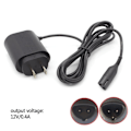 Miniatyrbilde 2 av 5: Original for Braun Series 3 5 7 9, 2-pins barbermaskin ladekabel plugg installert (sender forskjellige plugger i henhold til forskjellige land) null ingen