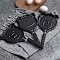 Miniatyrbillede 3 af 4: Mini Æg Morgenmad Stegepande Multi-stilarter Non-stick Pan Pandekage Crepe Pan Former Til Hjem Køkken Frog