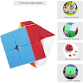 Miniatyrbilde 6 av 7: Speed Magic Cube Stickerless Glatt Magisk Cube 3D Hjernepuslespill Strømpefyll Leke 2x2