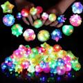 Miniatyrbillede 7 af 7: 24-pak LED Diamantringe Lysende LED Ringe der Glimter og Blinker (Tilfældig Stil)