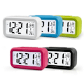 Miniatyrbild 2 av 5: Väckarklocka med Snooze, Nattlampa, Termometer, Digital LED-Display, Batteridriven White
