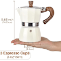 Pikkukuva 3 / 5: Espressokeitin, 3 espressokupin mokkapannu - 150 ml manuaalinen kuubalainen kahvinkeitin, premium-alumiininen italialainen mokkaespresso