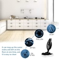 Miniatyrbild 4 av 5: 8-pack Ångmopp Ersättningsdukar Mikrofiber Ersättningsdukar Tvättsbara Golvdukar Triangel Ersättningsdynor (Vita)