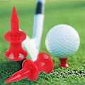 Miniatyrbilde 4 av 4: 50 stk. Golf-tees Nedtrinns Plast Ubrytelig Gjenbrukbar Bulk Profesjonell Høyde 57mm Pink