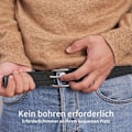 Miniatyrbillede 4 af 6: Herrebælte, Elastisk Flettet Bælte Unisex Mænd Kvinder Flettet Elastisk Strækvævet Bælte 33mm (1,25\"), Længde 42\" (107cm) Passer Talje 33\"-36\"