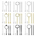 Miniatyrbillede 1 af 5: 9 Sæt Kage Stativ Hardware Kit Lagdelt Bakke Hardware Beslag til Kage Stativ, 3 Lag Kage Stativ Beslag