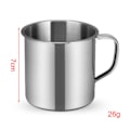 Miniatyrbild 3 av 6: 6 st Campingmugg i rostfritt stål för utomhusbruk 3 st 3pcs