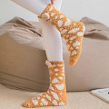 Miniatyrbillede 4 af 4: Dames 3D Dyr Vinter Varme Bløde Fluffy Seng Sokker Kvinder Lounge Slipper Gulv Sokker Giraffe
