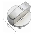 Miniatyrbilde 2 av 5: 6 Stykker Universelle Metall Kontrollknapper Gasskomfyrknapp 6mm Universelle Kontrollknapper Komfyrknapp for Gasskomfyr Komfyr Ovn Platetopp
