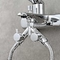 Miniatyrbilde 3 av 4: Messing Dusj Diverterventil Avstengningsventil 2-veis Y-splitter 1/2 tommer For Dusjslange Og Dusjhode Krom