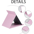 Miniatyrbild 2 av 6: 1 st fällbart bordsspegel med PU-läder smink spegel, bärbar rese spegel, fällbar spegel med stativ bärbar Pink