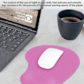 Miniatyrbild 2 av 5: Ergonomisk Musmatta med Minnesskum och Handledsstöd, Halkfri, Lindrar Smärta i Handleden - Mörkblå Multicolor Rose