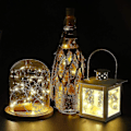 Miniatyrbillede 3 af 5: 12 stk. Flaskelys, Korklys til Vinflasker, 2m 20 LED Lys