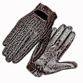 Miniatyrbild 2 av 5: Modedrivhandskar Äkta fårskinns läderhandskar Herrar Håll Varma Stickade Vantar Black M