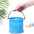 Miniatyrbild 4 av 5: 1,5l Vikbar Hink Mini Vikbar Vattenbehållare Multifunktionell Lätt Vikbar Vattenhink Blue
