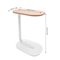 Miniatyrbillede 5 af 5: C-formet Sidebord Fritstående Sofabord Log White